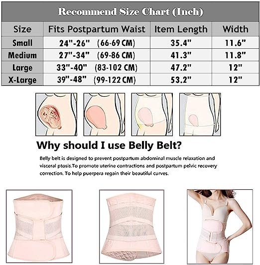 Postpartum Girdle C-Section Recovery Belt Back Support Belly Wrap Belly Band Shapewear